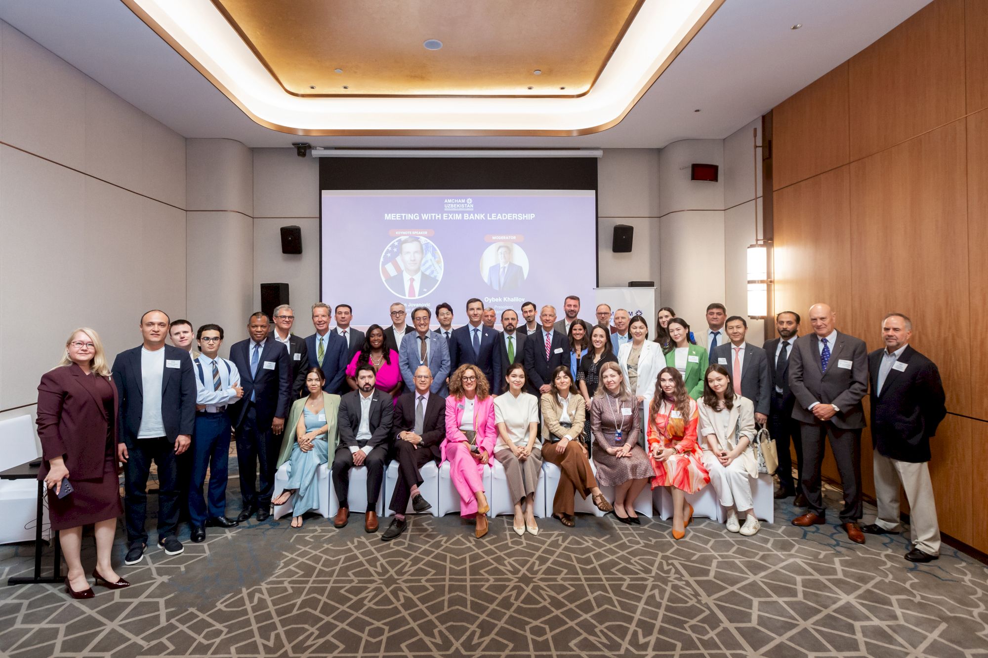 A group of members photographed at a chamber occasion